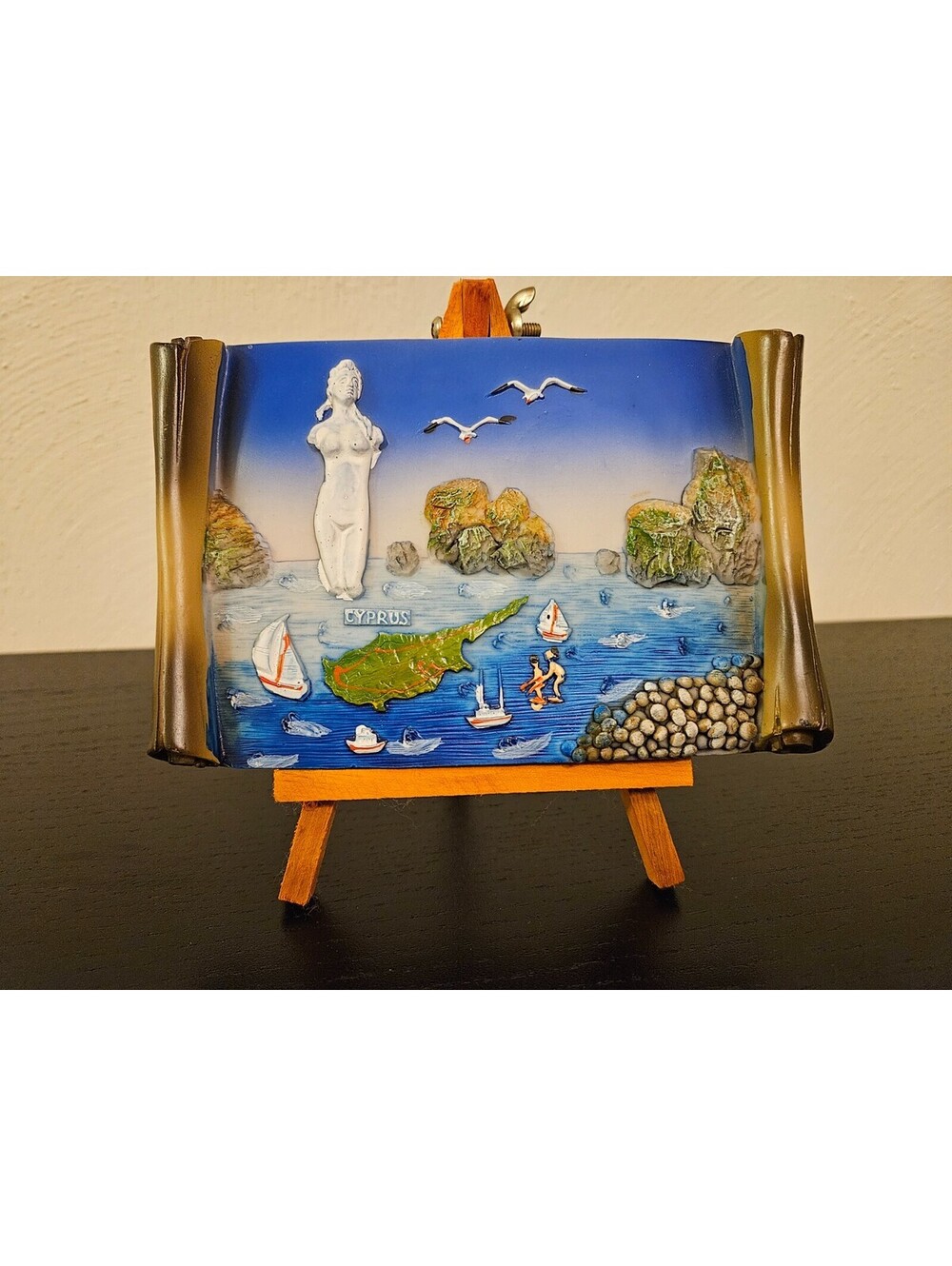 Cyprus 3D Souvenir/ Wall Plate Decoration 6"X4"